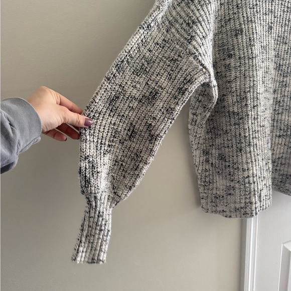 Aerie Offline Oversized Cotton Turtleneck Chunky Knit Sweater XS Longsleeve - Picture 2 of 5